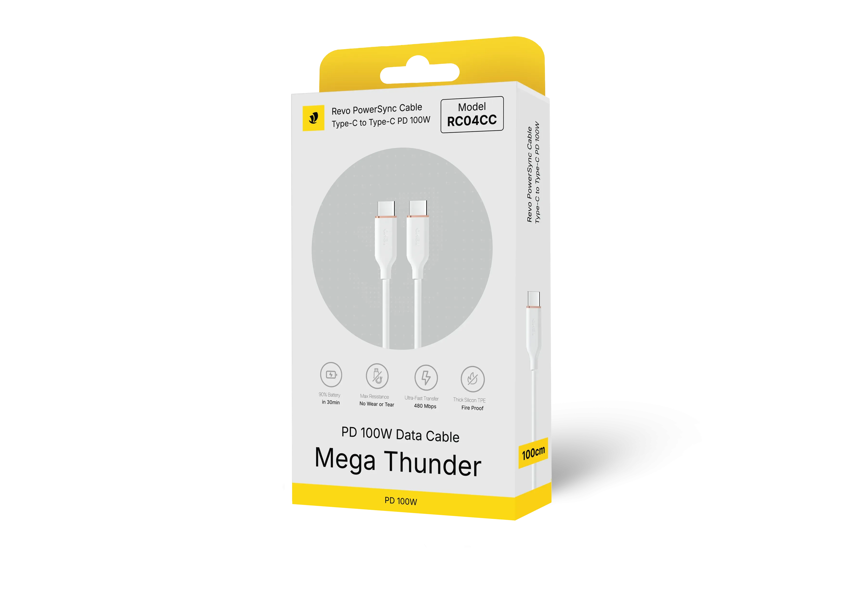 Unknown Câble USB type-c vers USB type-c 100w tressé