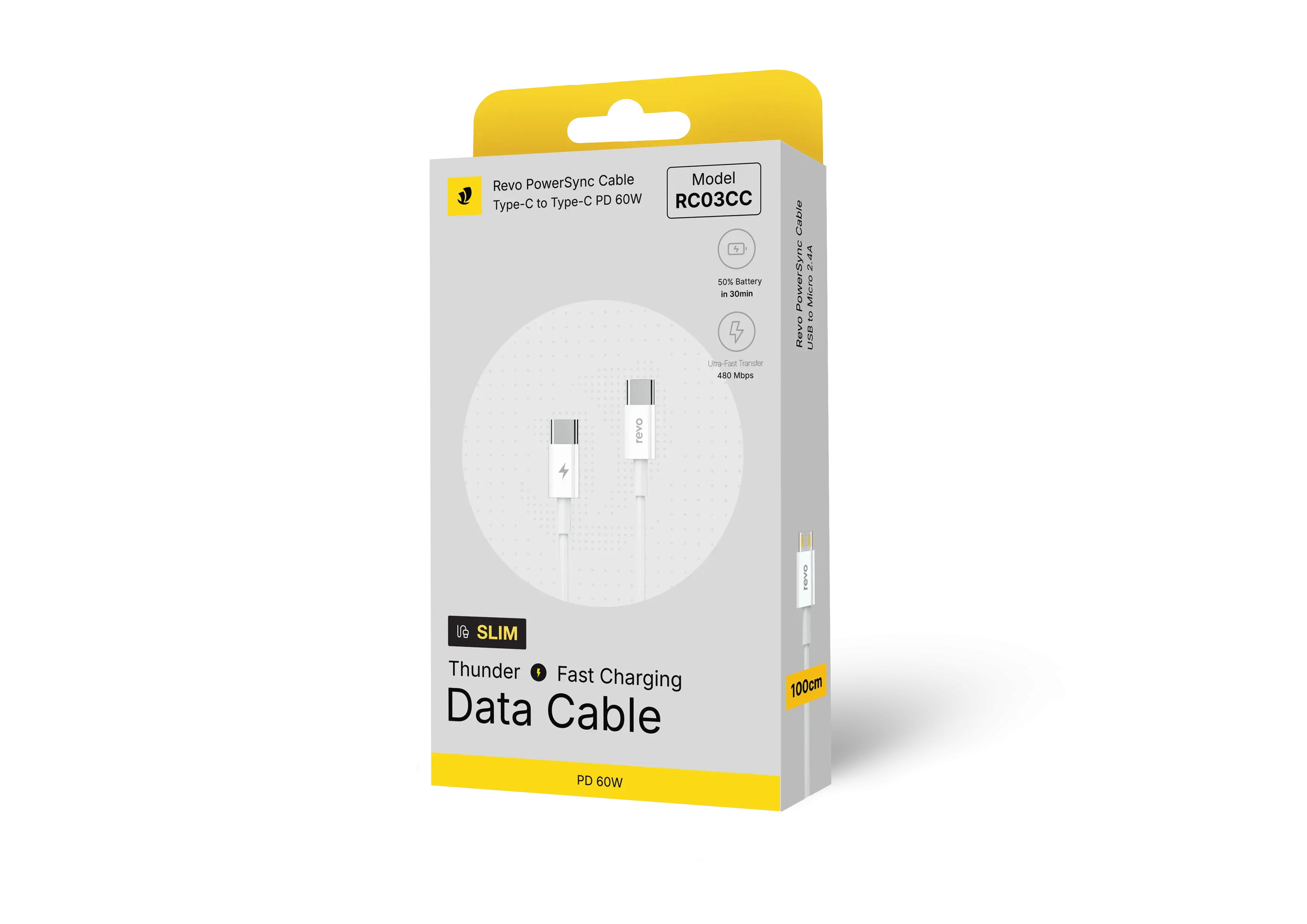 Unknown Câble USB type-c vers USB type-c 60w