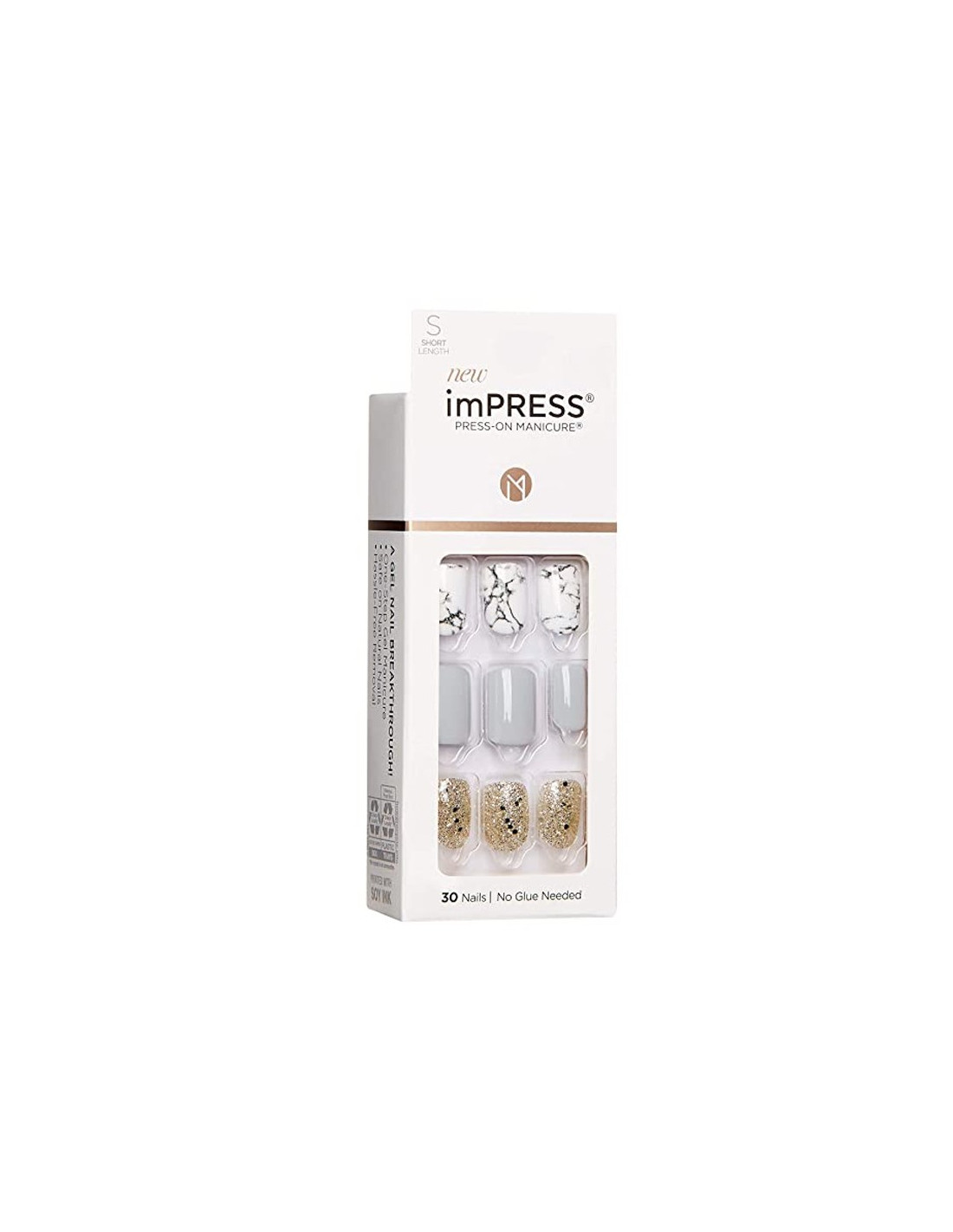 Faux ongles impress press-on manicure kim010c kiss new york
