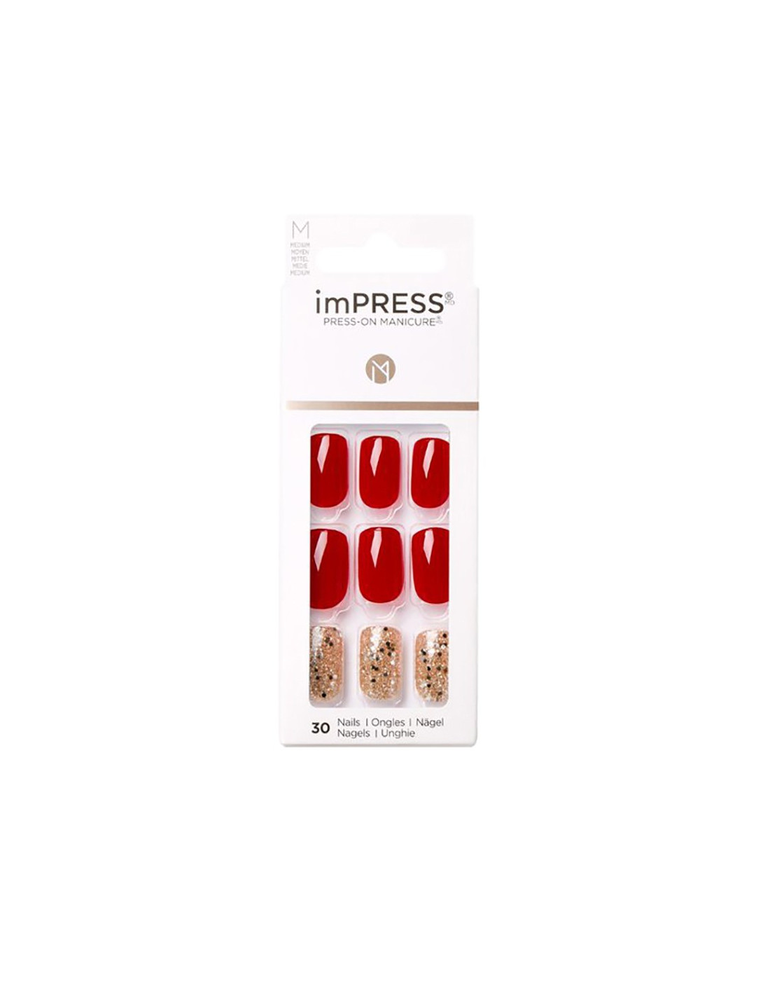 Faux ongles impress press-on manicure kimm09c kiss new york