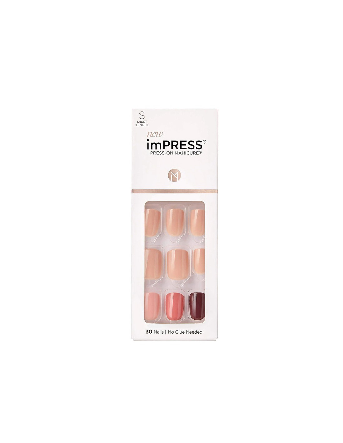 Faux ongles impress press-on manicure medium kim001c kiss new york