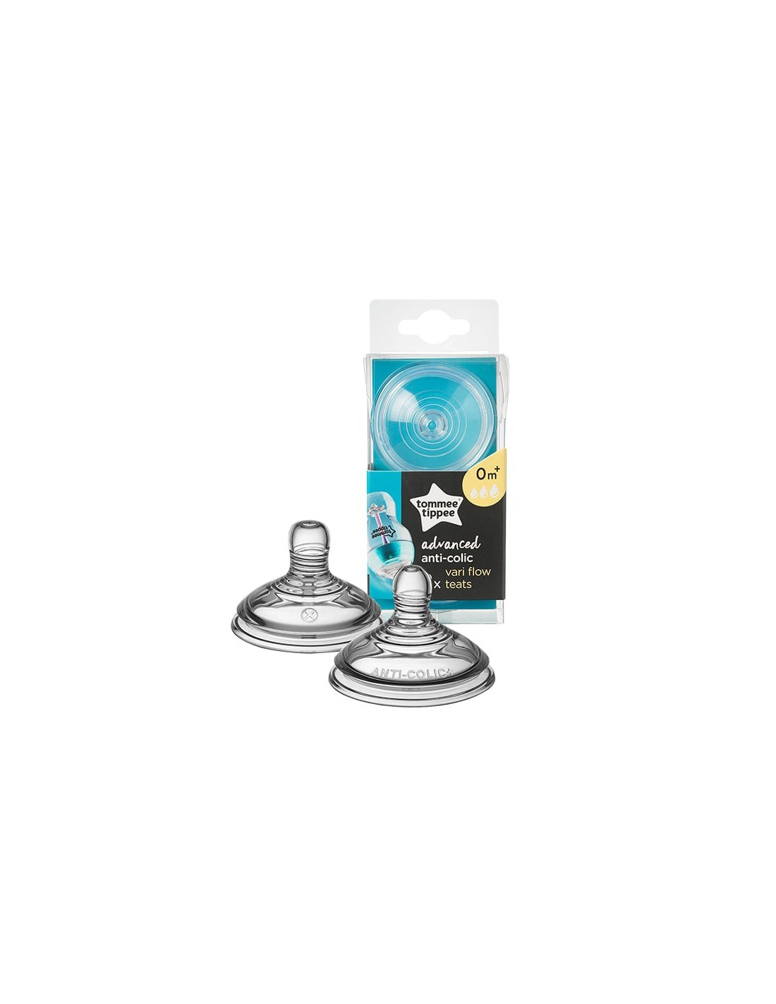 Tommee Tippee Advanced anti-colique 2 tétines a débit variable 0m+