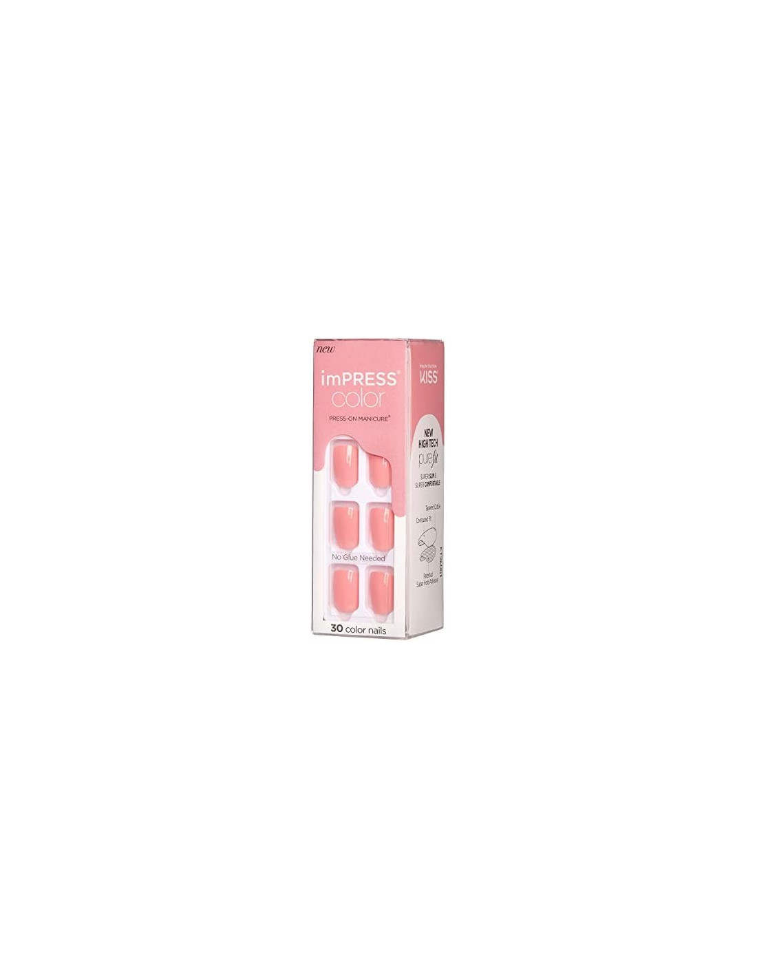 Faux ongles impress press-on manicure pretty kimc003c kiss new york