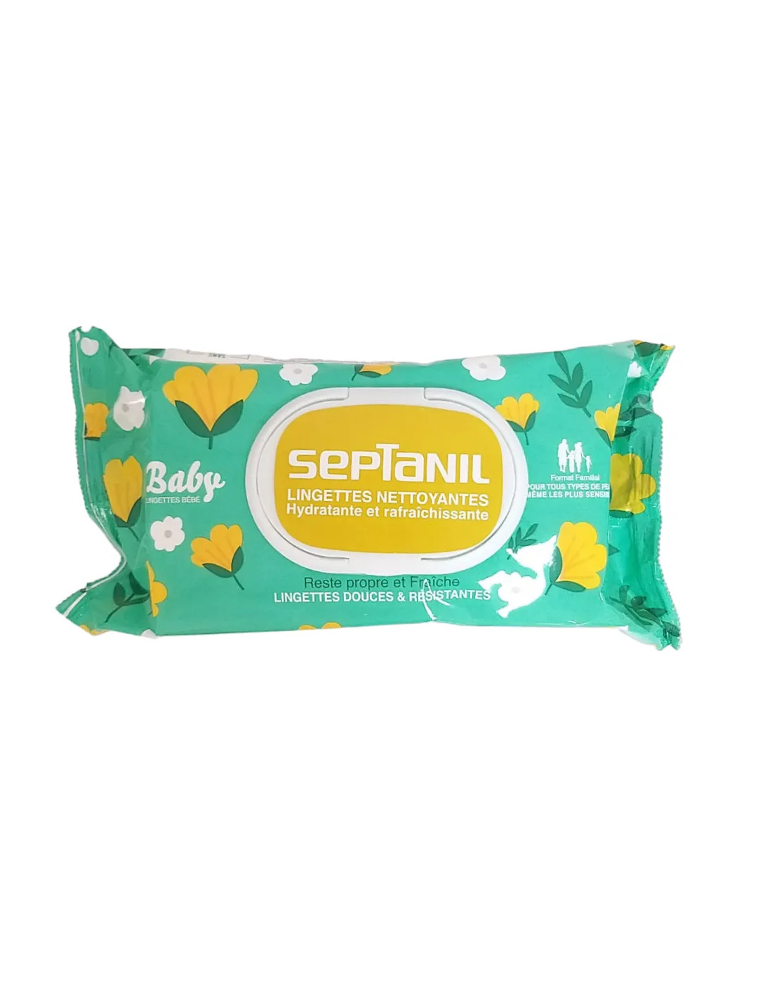 Septanil lingettes nettoyantes hydratant rafraichissement