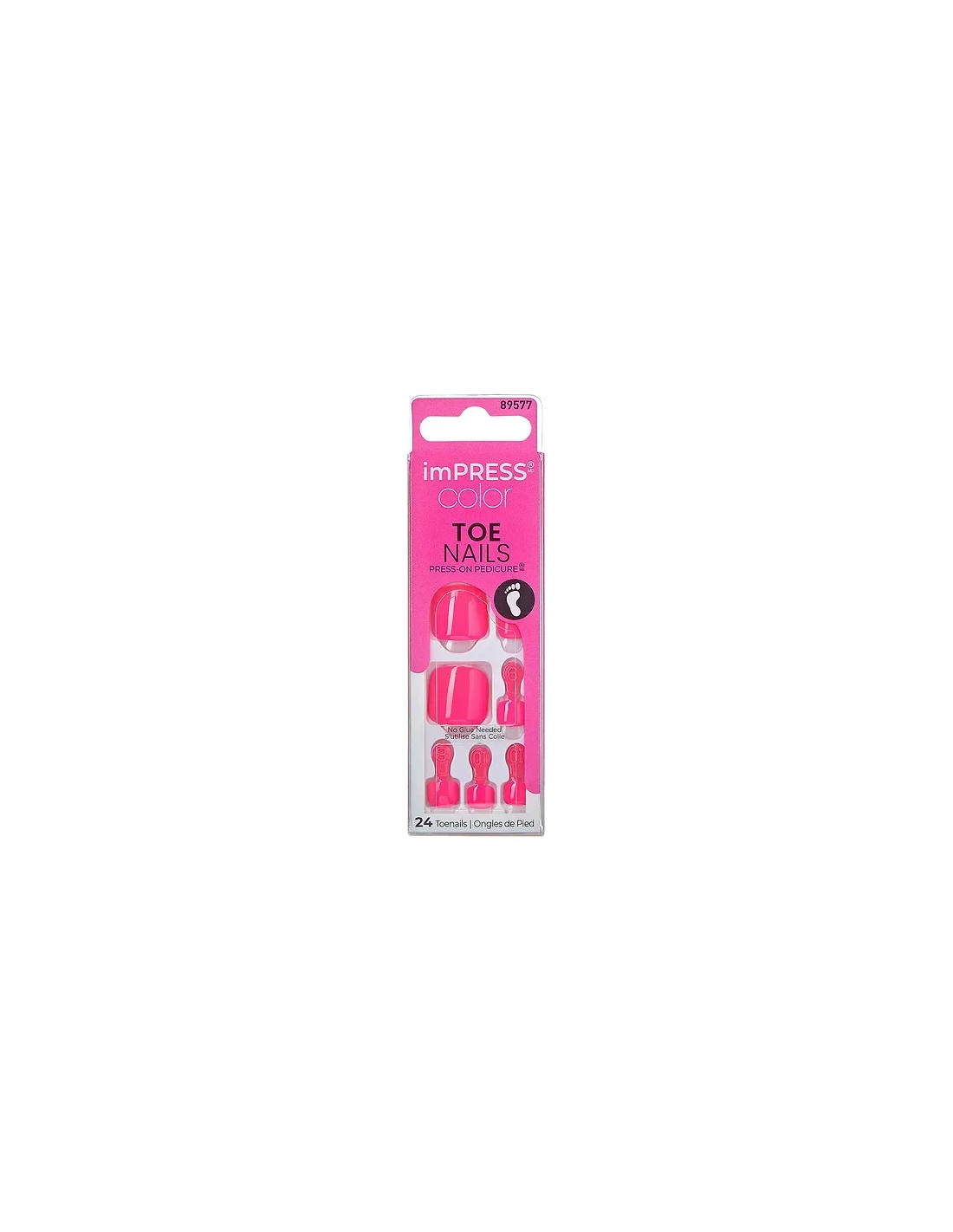 Faux ongles impress Press-on Pedicure Nails IMT508C Spun Sugar kiss new york