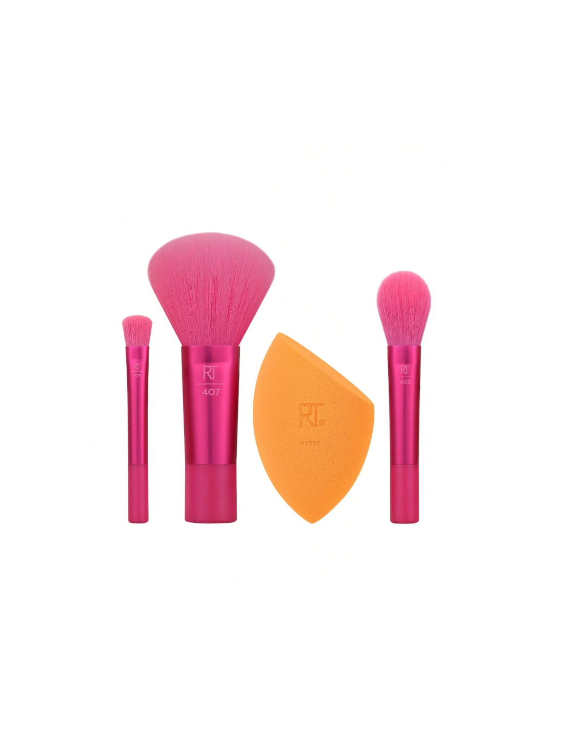 Real Techniques Mini Holidaze Brush + Sponge Set 4 pièces voyage, vegan & cruelty-free