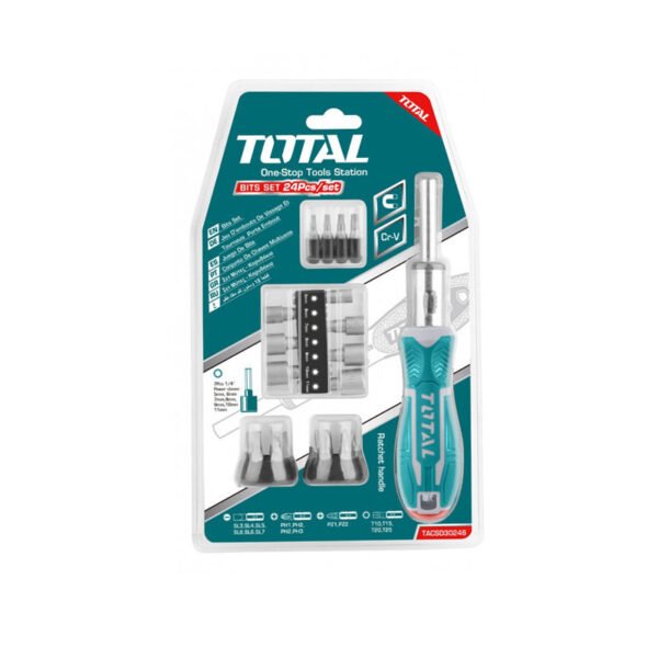 Jeu de tournevis 24+embout TACSD30246 TOTAL