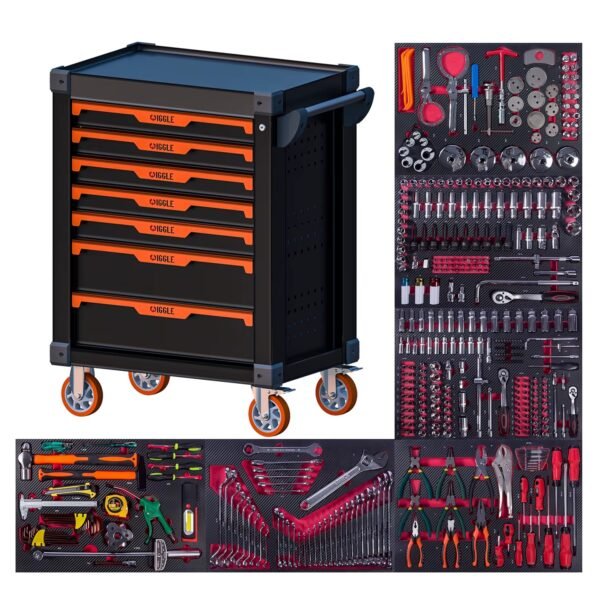 Servante à outils 421 pcs 7 tirroirs