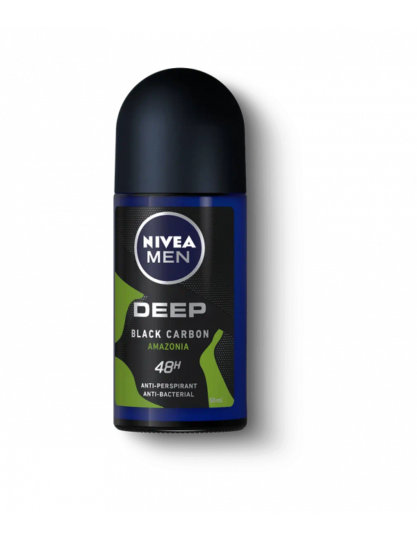 Nivea Déodorant Roll-On Men Deep Black Carbone Amazonia