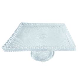 Plateau À Pied LAV En Verre Pour Gâteau 26cm
