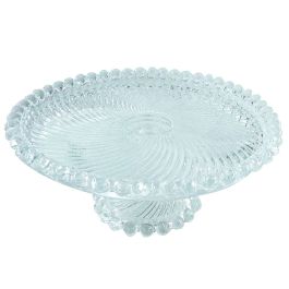 Plateau À Pied LAV En Verre Pour Gâteau 27cm