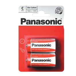 Panasonic 2x Piles Zinc-carbone R14 1.5 V