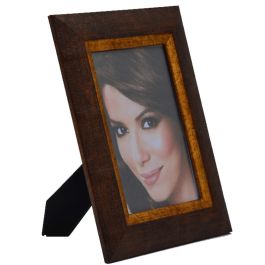 Cadre Photo Rectangulaire A poser 30 x 23 cm en bois Marron