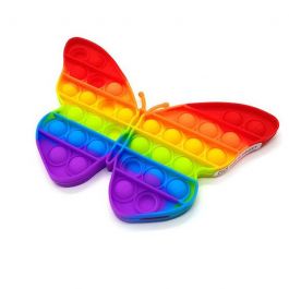 Jouet Anti Stress Pop It Papillon Multicolore