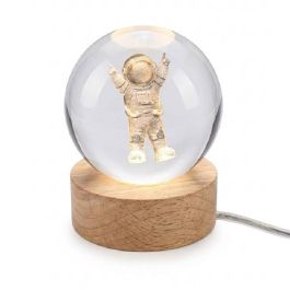 Boule Décorative Rotative Astronaute en Cristal