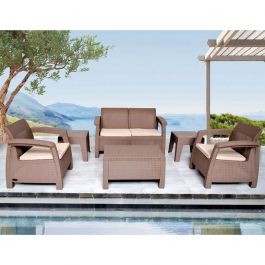 Salon Carthage SOTUFAB Pour Terrase 4 Piéces Grège