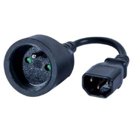 Cordon D'alimentation AC IEC C14 CE Femelle 20 cm