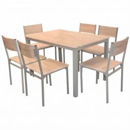 Salle a Manger SOTUFAB SERENA + 6 Chaises Chène Brut