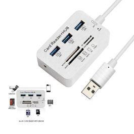Hub USB COMBO 3 Ports USB 3.0 + Lecteur de cartes