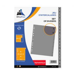 Intercalaire De Séparation OFFICEPLAST En PP Alphabétique A4