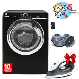 Lave Linge Frontal HOOVER H3WS4105TCBE-04 10.5 kg + Pack 4 Tampons + Fer à Repasser