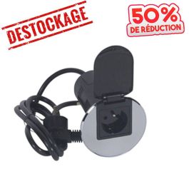 Module de Bureau Encastré LEGRAND 054057 2P+T USB Métal