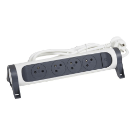 Multiprise LEGRAND 4X2PP+T 3M foncé