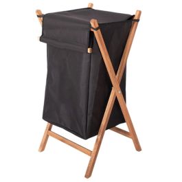 Panier à Linge Pliable en Bois Grand Modèle