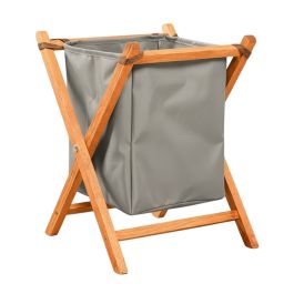 Panier à Linge Pliable en Bois Petit Modèle