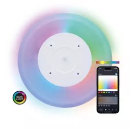 Panneau LED intelligent KSIX Duo, RGB+CCT, diamètre 42 cm, 2 450 lm, 24 W BXPLAFLED01
