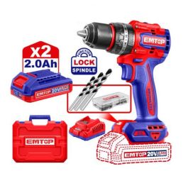 Perceuse EMTOP Sans Fil À Perc Brush 20V 55NM ECIDL20558