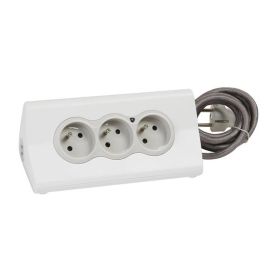 Rallonge Multiprises LEGRAND 3 2P+T +2USB+ Suptablette
