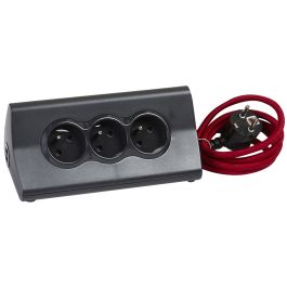 Rallonge Multiprises LEGRAND 3x2P+T +2USB 16A 230V
