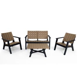 Salon de jardin SOTUFAB 4 places Taupe