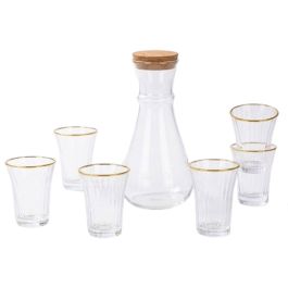 Service à Eau & Boissons de 7 pièces Élégance Dorée