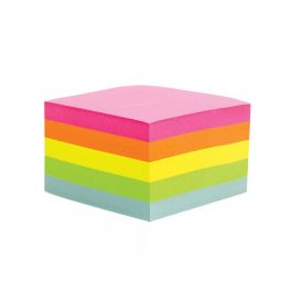 Stick Notes 76X76 Cube Brillant 400 Feuilles Assortis