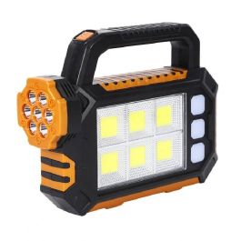 Lampe de travail LED portable 3 en 1 rechargeable par USB énergie solaire