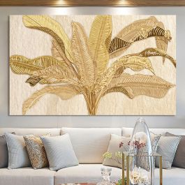 Tableau De Décoration 120 x 80 cm Feuilles