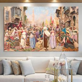 Tableau De Décoration 120 x 80 cm Danseuses Dans Le Souk