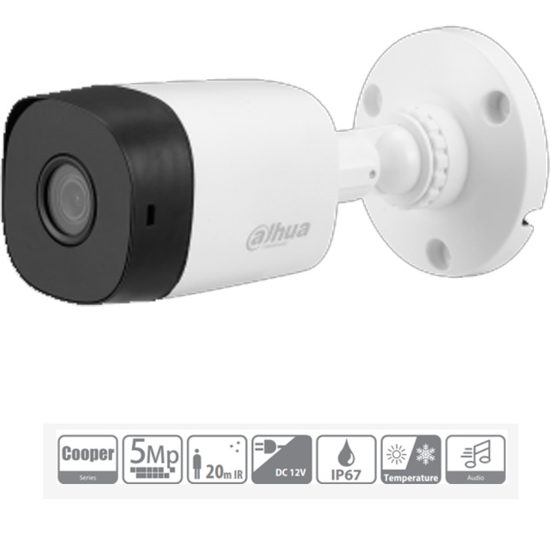 DAHUA De Surveillance Extérieur Dahua HD HAC-B1A51P 5MP