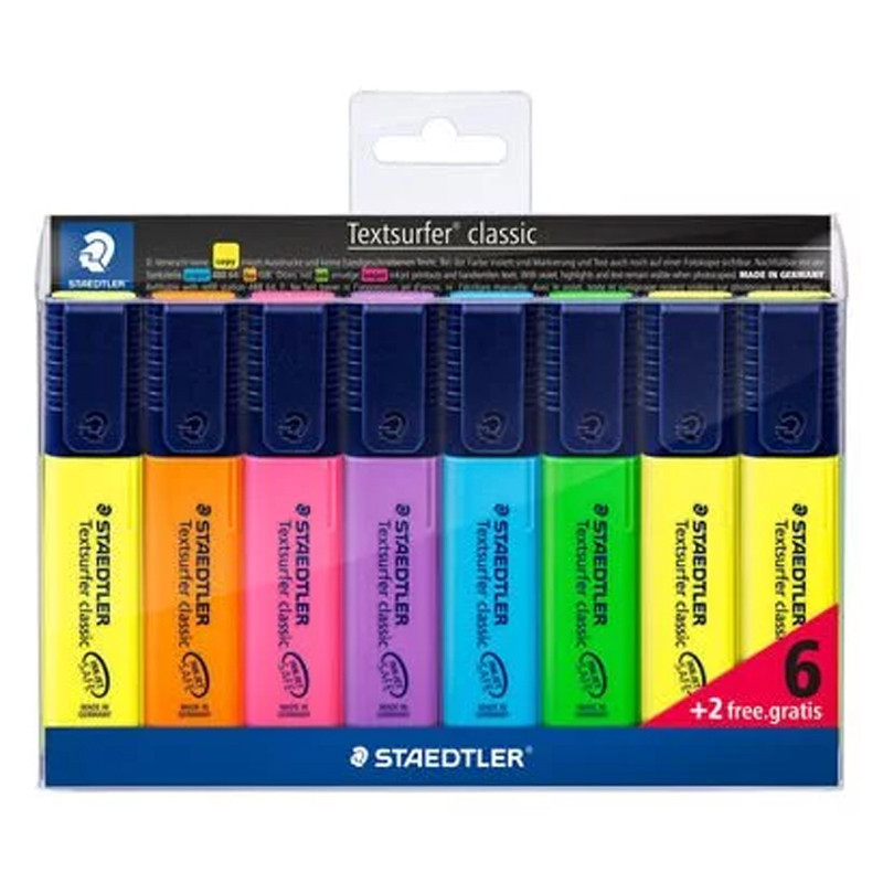 Staedtler De 8 Surligneurs Staedtler Textsurfer Classique 364 A WP8