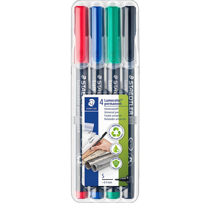 Staedtler De 4 Stylo Feutres Staedtler Lumocolor 313 WP4