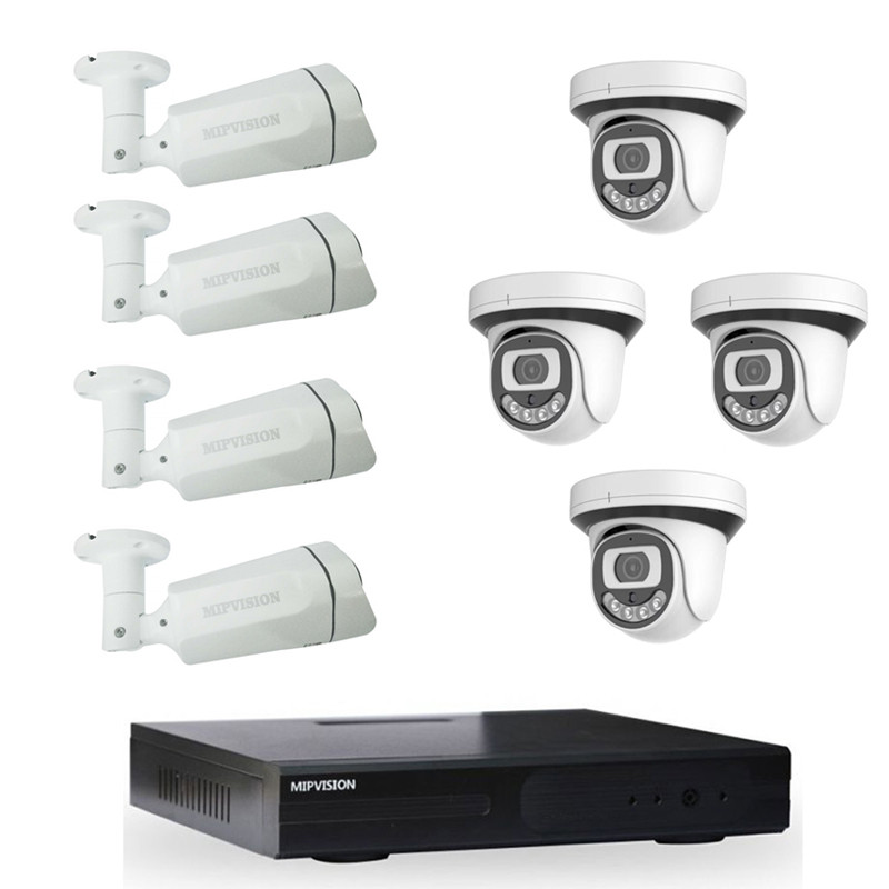 mipvision Hyprid + 4 Caméras Internes + 4 Caméras Externes Mipvision 5MP