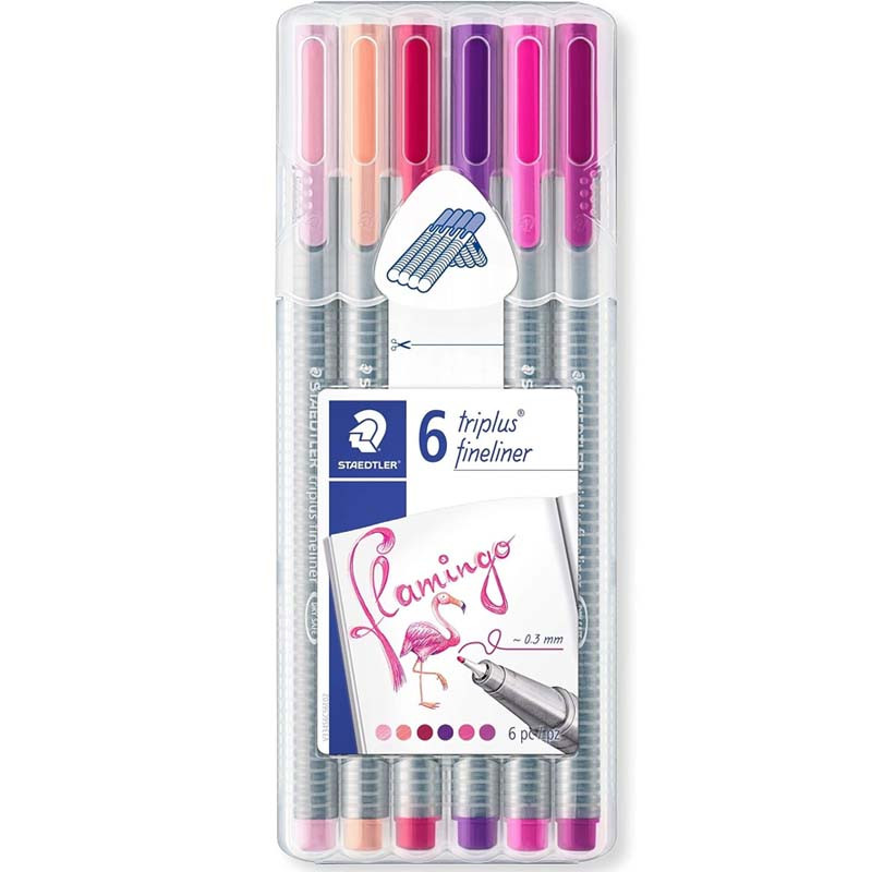 Staedtler de 6 Stylo Staedtler Triplus Fineliner Flamingo