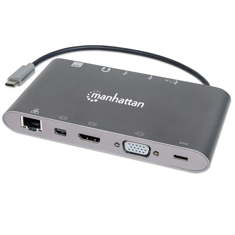 MANHATTAN d'Accueil 7en1 Manhattan SuperSpeed USB-C