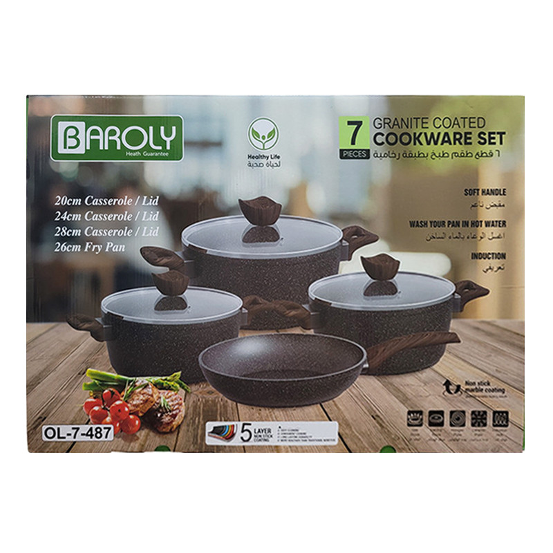 Baroly De Cuisine en Granite Baroly OL-7-487 7 Pièces