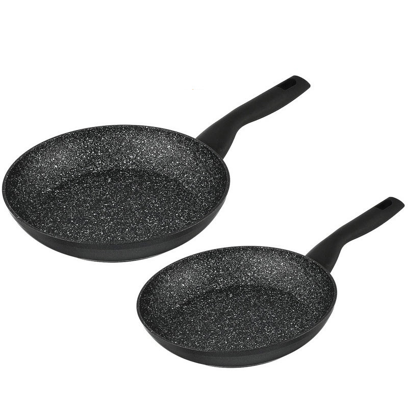 korkmaz 2 Poêles Korkmaz Nora Granite A2679 24Cm + 28Cm