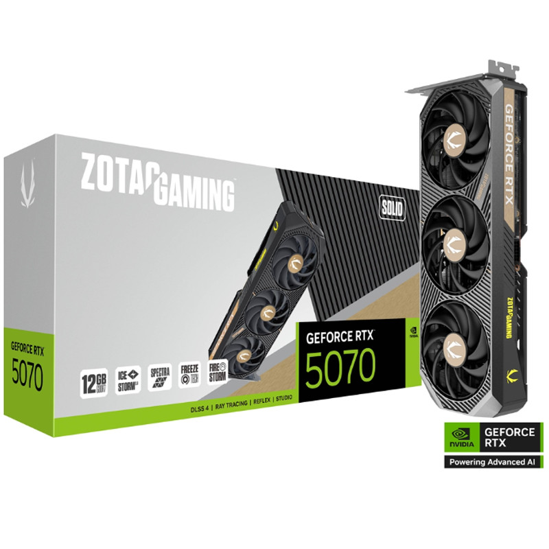 Zotac Graphique Zotac Gaming GeForce RTX 5070 Solid GDDR7