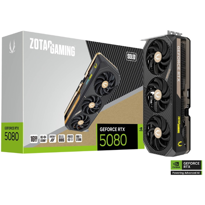 Zotac Graphique Zotac Gaming GeForce RTX 5080 Solid GDDR7