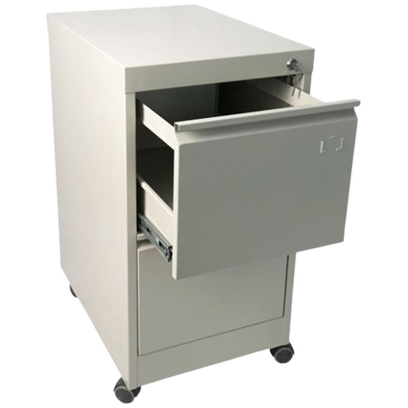 Metal Classeur à 2 Tiroirs Metal 738 x 420 x 570 mm Beige